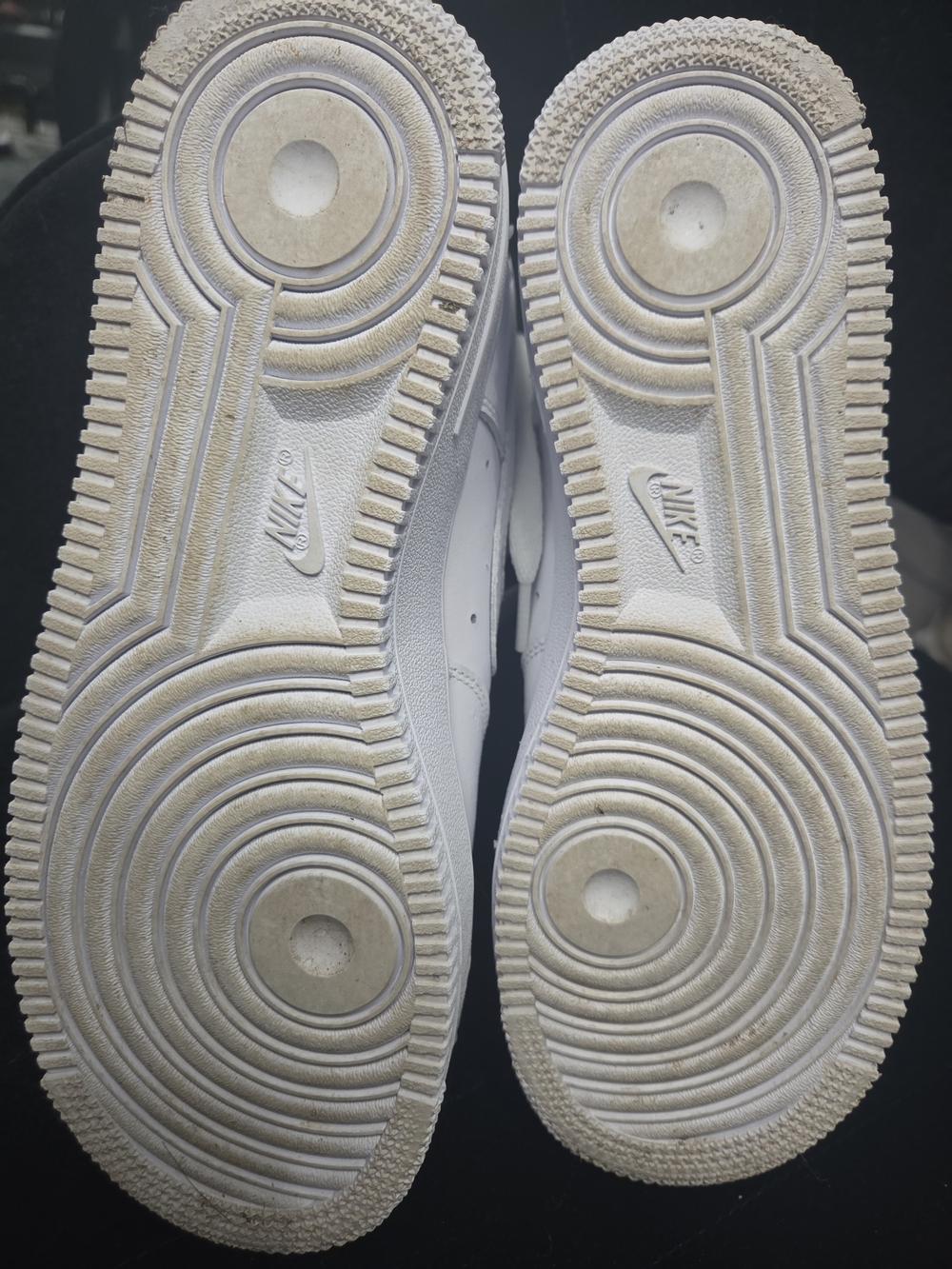 Nike Air Force 1 Low All-White Sneakers - Picture 5 of 8